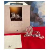 N - SWAROVSKI CRYSTAL LION FIGURINE (H117)
