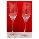 11 - 2 PIECES CARTIER CRYSTAL STEMWARE (B230)