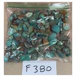 394 - BAG OF TURQOISE BEADS (F380)