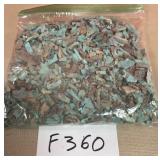 394 - BAG OF TURQUOISE CHIP BEADS (F360)