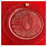 N - LALIQUE COLLECTIBLE PLATE (H120)