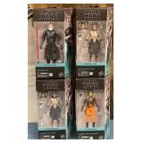 N - LOT OF 4 STAR WARS ACTION FIGURES (M37)
