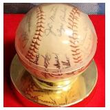 N - SIGNED BASEBALL W/ STAND (H30)