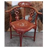 ROSEWOOD W/MOTHER OF PEARL CORNER CHAIR