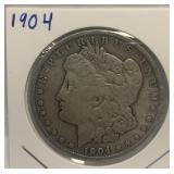 S - 1904 MORGAN SILVER DOLLAR (J1)