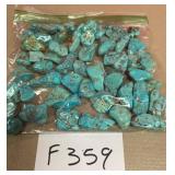 394 - BAG OF TURQUOISE BEADS (F359)