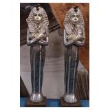 11 - 2 EGYPTIAN PHAROAH FIGURES 22"T (P15)
