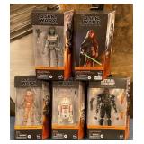 N - LOT OF 5 STAR WARS ACTION FIGURES (M39)