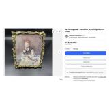 11 - JAY STRONGWATER FRAME W/ VICTORIAN PRINT (H1)