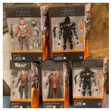 N - LOT OF 5 STAR WARS ACTION FIGURES (M36)