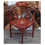 ROSEWOOD W/MOTHER OF PEARL CORNER CHAIR