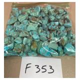 394 - BAG OF TURQUOISE BEADS (F353)