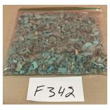 394 - BAG OF TURQUOISE CHIPS (F342)