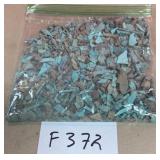 394 - BAG OF TURQUOISE CHIP BEADS (F372)