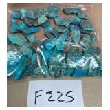 394 - BAG OF TURQUOISE STONES (F225)