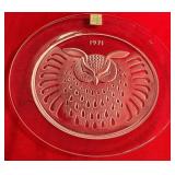 N - LALIQUE COLLECTIBLE PLATE (H122)
