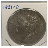 S - 1921-D MORGAN SILVER DOLLAR (J6)