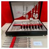 11 - ROGERS BROS FLATWARE W/ STORAGE BOX (F87)