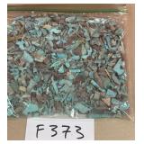 394 - BAG OF TURQUOISE CHIP BEADS (F373)