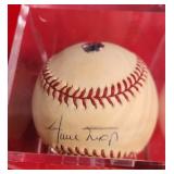 N - SIGNED BASEBALL W/ LUCITE DISPLAY BOX (H21)