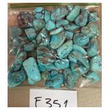 394 - BAG OF TURQUOISE BEADS (F351)