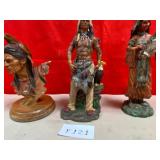 11 - 3 NATIVE AMERICAN COLLECTIBLE FIGURINES