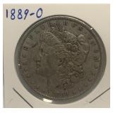 S - 1889-O MORGAN SILVER DOLLAR (J14)
