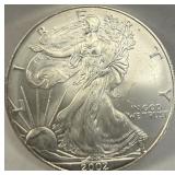 S - 2002 AMERICAN EAGLE SILVER DOLLAR 1oz (C)
