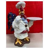 11 - BLUE SKY CLAYWORKS CERAMIC ROOSTER CHEF