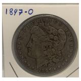 S - 1897-O MORGAN SILVER DOLLAR (J8)