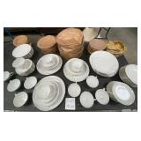11 - 60 PIECES ROYAL M FAWN DISHWARE (F164)