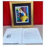 11 - PATRICIA GLORIA-N533 ART FRAMED 14X12" W/ COA