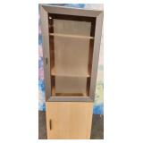 11 - MCM STYLE CABINET W/ GLASS DOOR 57"T