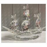 N - CRYSTAL SHIP FIGURINE (H123)