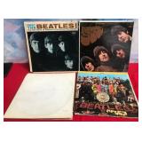 11- LOT OF 4 BETLES VINYL RECORDS (H227)