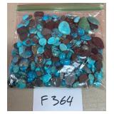 394 - BAG OF TURQUOISE BEADS (F364)