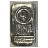 S - 5 TROY OUNCES .999 FINE SILVER BAR (9)