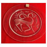N - LALIQUE COLLECTIBLE PLATE (H118)