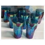 N - SET OF 8 VINTAGE GLASSES (H94)