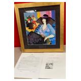 11 - PATRICIA NOA-N536 ART FRAMED 16"SQ  W/ COA