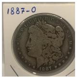 S - 1887-O MORGAN SILVER DOLLAR (J16)