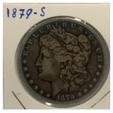 S - 1879-S MORGAN SILVER DOLLAR (J3)