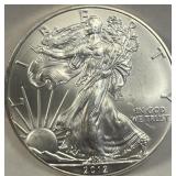 S - 2012 AMERICAN EAGLE SILVER DOLLAR 1oz (B)