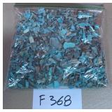 394 - BAG OF TURQUOISE CHIP BEADS (F368)