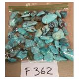394 - BAG OF TURQUOISE BEADS (F362)
