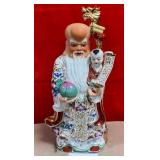 11 - CHINESE PORCELAIN FIGURINE 14"T (F118)