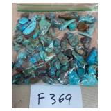 394 - BAG OF TURQUOISE BEADS (F369)