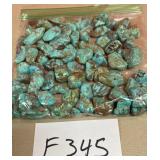394 - BAG OF TURQUOISE BEADS (F345)