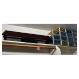 L - WALL MOUNT SHELF, SHOE STORAGE BOXES (C50)
