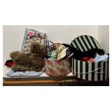L - HATS, HAT BOXES, HEATING PAD, SHELLS (C52)